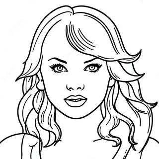 Taylor Swift Midnights Coloring Pages