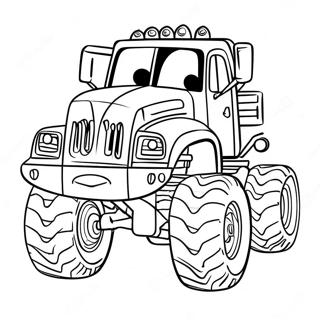 Monster Diesel Truck Coloring Page 2697-2195