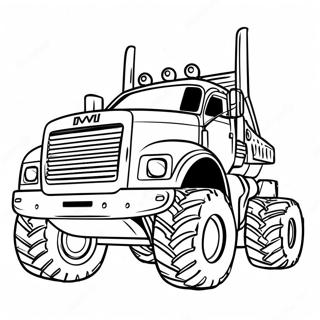 Monster Diesel Truck Coloring Page 2697-2196