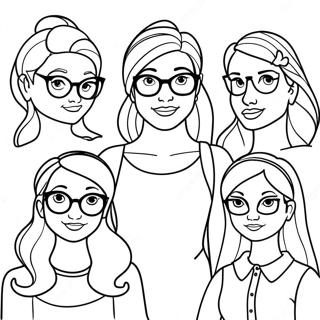 Hipster Disney Princesses Coloring Page 26983-21661