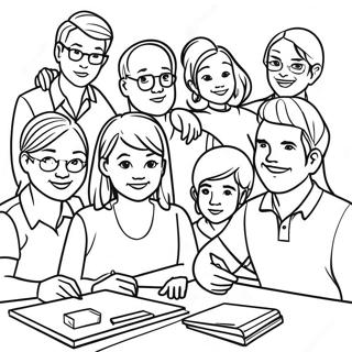 Teamwork Coloring Pages