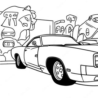 Charger Coloring Page 27023-21686