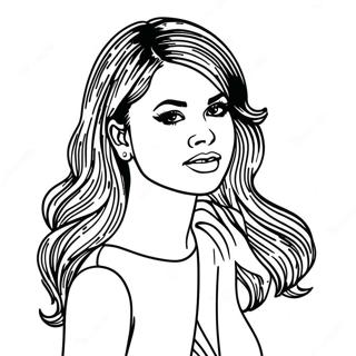 Selena Gomez Coloring Page 27043-21702