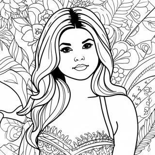 Selena Gomez Coloring Page 27043-21703