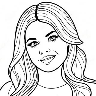 Selena Gomez Coloring Page 27043-21704