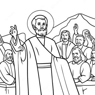 Sermon On The Mount Coloring Pages