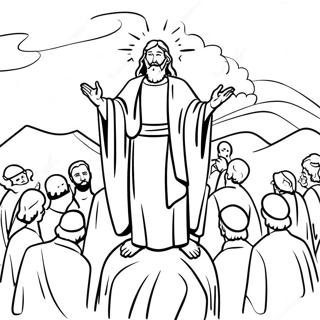 Sermon On The Mount Coloring Page 27053-21718