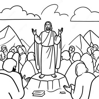 Sermon On The Mount Coloring Page 27053-21720