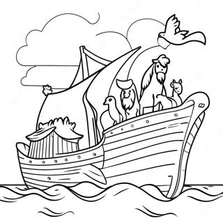 Noah S Ark Coloring Page 2706-2203