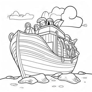 Noah S Ark Coloring Page 2706-2204