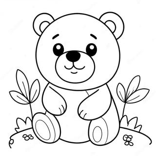 Kawaii Bear Coloring Pages