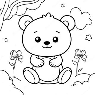 Kawaii Bear Coloring Page 27073-21727