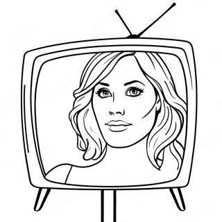 Tv Woman Coloring Page 27093-21742