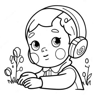 Autistic Child Friendly Coloring Page 27113-21757