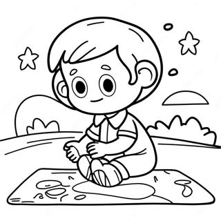 Autistic Child Friendly Coloring Page 27113-21759