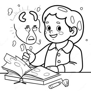 Autistic Child Friendly Coloring Page 27113-21760