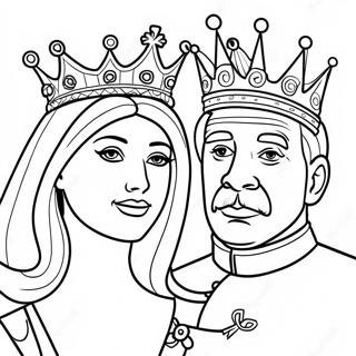 King And Queen Coloring Page 27143-21780