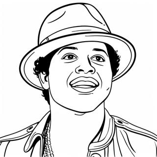 Bruno Mars Coloring Pages