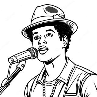 Bruno Mars Coloring Page 27153-21790