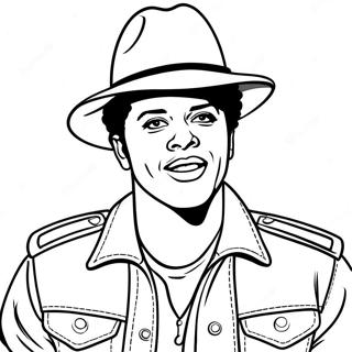 Bruno Mars Coloring Page 27153-21791