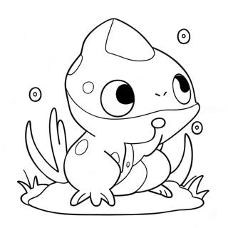 Cute Water Pokemon Swimming Coloring Page 27164-21807