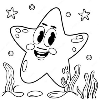 Funny Patrick Star Underwater Coloring Page 2717-2224