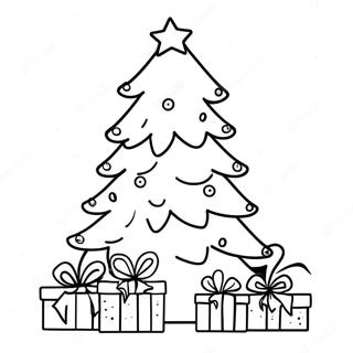 Aesthetic Christmas Tree Coloring Page 27193-21817