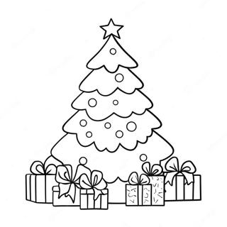 Aesthetic Christmas Tree Coloring Page 27193-21819