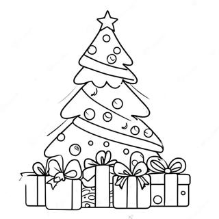 Aesthetic Christmas Tree Coloring Page 27193-21820