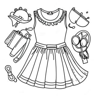 Fashion Coloring Page For Kids 271-209