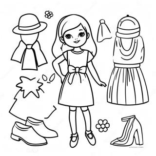 Fashion Coloring Page For Kids 271-210