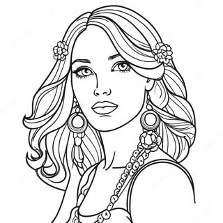 Fashion Coloring Page For Kids 271-212