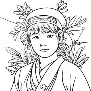 Giyu Tomioka Coloring Page 27223-21848