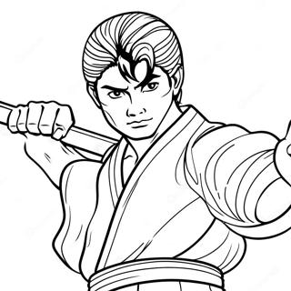 Giyu Tomioka In Action Coloring Page 27224-21850