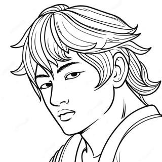 Giyu Tomioka In Action Coloring Page 27224-21851