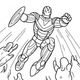 Fierce Ultron Battle Coloring Page 27264-21894