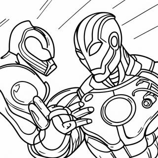 Fierce Ultron Battle Coloring Page 27264-21896