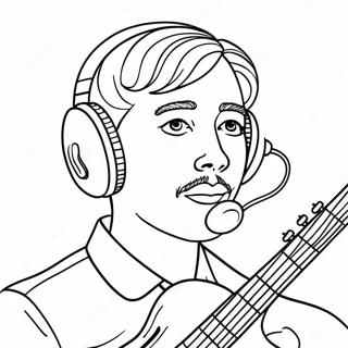 Music Artist Coloring Page 27283-21890