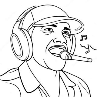 Music Artist Coloring Page 27283-21891