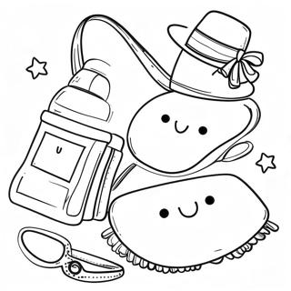 Cute Fashion Accessories Coloring Page 272-229