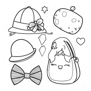 Cute Fashion Accessories Coloring Page 272-231