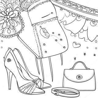 Cute Fashion Accessories Coloring Page 272-232