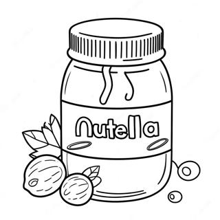 Nutella Coloring Pages