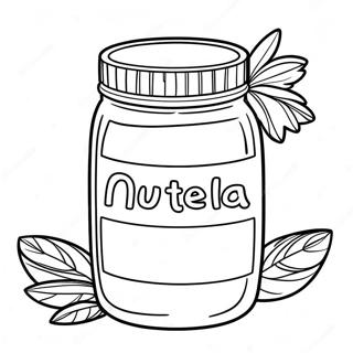 Nutella Jar Coloring Page 27303-21907