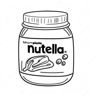 Nutella Jar Coloring Page 27303-21908