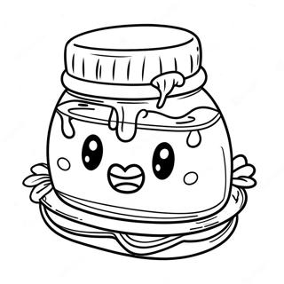 Nutella Spread On Toast Coloring Page 27304-21909