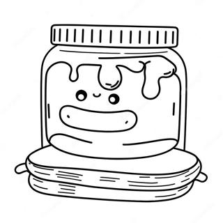 Nutella Spread On Toast Coloring Page 27304-21910