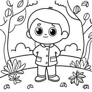 Kids Fall Coloring Pages