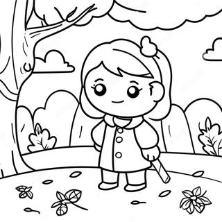 Kids Fall Coloring Page 27323-21918