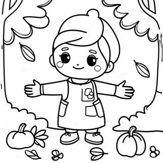 Kids Fall Coloring Page 27323-21920